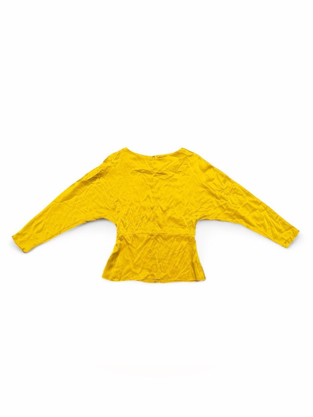 COS yellow gold 100% silk blouse with . Size: 4 #silkblouse #luxury
